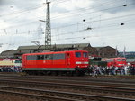 DB Museum 151 001-5 am 18.06.16 in Koblenz von einen Gehweg aus fotografiert