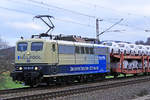 Railpool 151 075-9  Martina  am 05.02.2020 nördlich von Salzderhelden am BÜ 75,1 in Richtung Göttingen