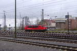 155 222-3 DB rangiert in Aachen-West.