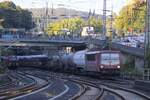 155 219-9 mit Güterzug in Wuppertal Hbf, August 2017.