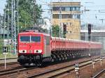 155 040 bei der Anfahrt auf den Bahnhof Berlin-Schnefeld. (09.06.08)