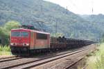 155 141-5 mit gem. Gz in Winningen (Mosel) 02.07.09