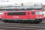 Die 155 001-1 rollt whrend der Lokparade anlsslich des 175 Jahre Eisenbahn Jubilums durch Koblenz Ltzel am 03.04.2010