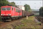 155 126 (9180 6155 126-6 D-DB) hat vermutlich den  RED BULL-Express  CS 49153, Wanne-Eickel  Bludenz, am Haken. (Wengern Ost am 21.05.2011)