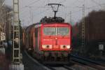 155 232-2 DB kurz nach Staffelstein am 22.02.2012.