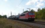 155 036 zog am 30.09.12 einen Kesselwagenzug durch Burgkemnitz Richtung Berlin. Gru zurck!