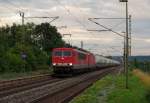 04.07.2013 / 20:54 Uhr: MEG 704 + MEG 602 mit MEG Zementzug gen Saalfeld in Gundelsdorf.