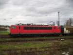 155 232 mit einem Umleiter Gterzug am 18.11.06 in Biblis.