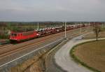 155 138 mit EZ 51416 (Dresden-Friedrichstadt–Engelsdorf) am 19.04.2012 zwischen Kottewitz und Leckwitz