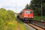 155 125-8 DB Schenker Rail in Michelau/ Oberfranken am 21.08.2013.