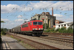 155269 kam am 30.08.2016 um 14.54 Uhr mit einem Güterzug Richtung Süden fahrend durch Verden an der Aller.