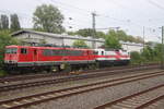 BR 155 119 mit 243 822 in Düsseldorf Eller am 29.04.2024 abgestellt