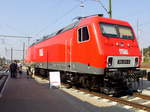 MEG 156 001-0 steht auf dem Werksgelände von Abellio Rail Mitteldeutschland zum 20. Sachsen-Anhalt-Tag in Sangerhausen. [10.9.2016]