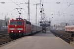 181 223-9 mit dem Lr-IC 338 Koblenz Hbf - Luxemburg LUX bei der Einfahrt in Koblenz Hbf am 06.04.2009