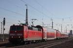 181 205 am 10.2.13 mit dem Pbz 2476 nach Dortmund in Nievenheim.