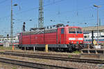 DB Lok 181 205-6 ist beim Badischen Bahnhof abgestellt. Die Aufnahme stammt vom 11.10.2017.