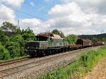 Rail4U 194 158-2 mit dem Fotogüterzug auf der Spessartrampe am 25.05.17.