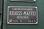 Fabrikschild der E94 088 (194 088-1/ex.