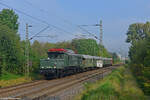 Am 18.09.2021 begegnete mir 194 158 mit einem Sonderzug auf der rechten Rheinstrecke bei Bad Honnef auf dem Weg nach Süden.