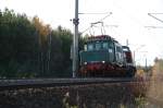 254 052 und 202 703 der LEG durchfahren am 15.11.09 Muldenstein Richtung Wittenberg.