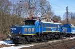 Die 1020 041-8/97 80 8194 103-8 D-MWB sonnt sich am 17.02.2010 in Laufach in der Wintersonne.