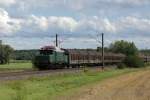 E 94 192 mit DGS 75716 (Wassertrdingen-)Gunzenhausen-Langenfeld (Rheinl) am 08.08.2011 zwischen Muhr am See und Triesdorf bei Ornbau.