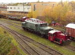 EZW E94 088 (97 80 8194 088-1 D-IGSEE) und die EZW 323 137-0 am 01.11.2021 bei der GES in Kornwestheim.