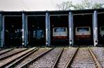 Ich hatte eine Erlaubnis, am 27.05.1985 im Nürnberger Bw der DB zu fotografieren. 
V.l.n.r. : 194 189-7, 140 209-8, 120 005-4 und 120 002-1.

 