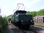 Eine E-Lok der DR-Baureihe E94 im Eisenbahnmuseum Bochum-Dalhausen am 19.