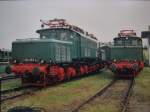 Zwei deutsche Krokodile 254 052-4 und 254 059-9 beim Heizhausfest in Chemnitz-Hilbersdorf.26.08.06