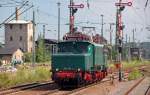 254 052 setzt am 31.07.10in Chemnitz Hbf um.