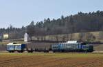 1020 041-8 der Mittelweserbahn auf ihrer letzten Fahrt am 15.03.12 bei Fulda