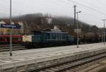 194 178-0 (Rail4U) kommt mit einem Kesslzug in den Bahnhof Treuchtlingen eingefahren.