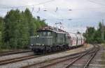 194 192 mit Fotogterzug am 29.07.2012 bei der Einfahrt in Nrdlingen