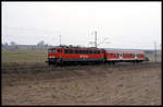 171004 Cargo hat hier am 27.3.1999 gerade um 12.10 Uhr mit dem P nach Königshütte Hüttenrode verlassen. 