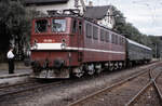 171 015 am 15.08.1992 am Bf. Königshütte - Rübelandstrecke. 