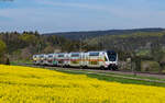 4010 105 als IC 282 / RE 50282 (Zürich HB / Singen(Htw) - Stuttgart Hbf) bei Eutingen 4.5.23  