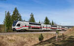 4010 103  Allgäu  als IC 183 / RE 50183 (Oberndorf - Zürich HB/Singen) bei Hattingen 20.3.24