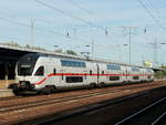 Triebzug 4109 als IC 2179 nach Dresden am 25. Oktober 2020 im Bahnhof Flughafen BER - Terminal 5 auf Gleis 4.