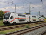 4110 611-6(Mecklenburgische Ostseeküste)als IC 2176 von Dresden nach Warnemünde bei der Einfahrt im Rostocker Hbf.10.08.2024