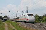 Am Mittag des 25.05.2019 fuhr 401 074-0  Zürich  durch den Bahnhof von Heiterheim im RHeintal in Richtung Freiburg (Breisgau), als dieser von der Schweiz in Richtung Norddeutschland unterwegs war.