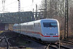 DB ICE 1 (401 080-7) in Recklinghausen-Süd 21.2.2021