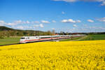 401 081 DB Fernverkehr als ICE 881 (Hamburg-Altona - München Hbf) bei Lehrberg, 22.05.2021