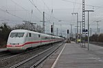 Durchfahrt am 17.01.2015 von 401 585-5  Freilassing  in Müllheim (Baden) gen Freiburg (Breisgau) Hbf.
