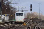 Nachschuss auf 2 ICE1 Triebköpfe in Rheinhausen Ost.