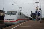 Ein unbekannter ICE-1-Triebzug stand am 03.09.07 als ICE 272 nach Berlin Ostbahnhof auf Gleis 3 des Offenburger Bahnhofs.