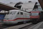 DB ICE 1 und Schweizer IC in Bern Aufgenommen am 01.05.12