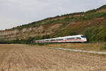403 057  Esslingen war am Neckar  am 5. August 2022 bei Thüngersheim im Maintal in Richtung Würzburg unterwegs.