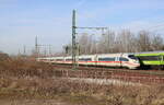 DB 403 556-4 als ICE 1114 von Nürnberg Hbf nach Berlin Gesundbrunnen, am 07.03.2025 in Erfurt-Azmannsdorf.