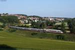 403 058  St Ingbert  als ICE 512 (Mnchen-Mnster (Westf.)) durchfhrt den Bogen bei Lonsee.